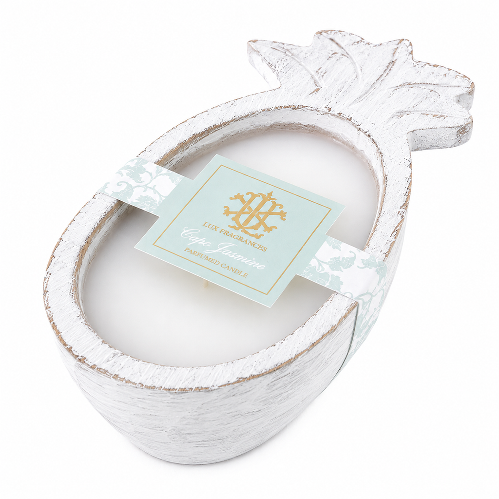 Cape Jasmine - Pineapple Wooden Bowl Candle