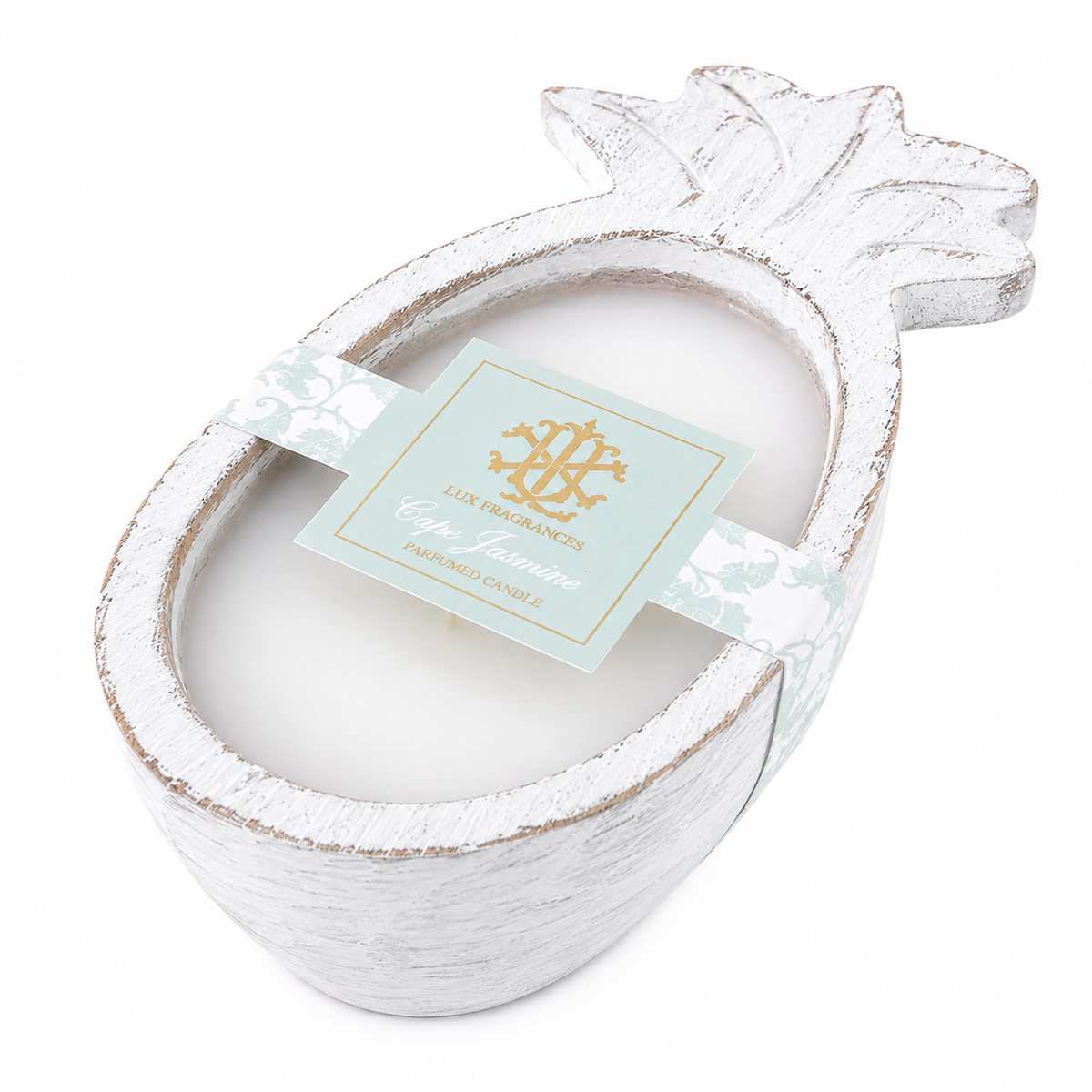 Cape Jasmine - Pineapple Wooden Bowl Candle
