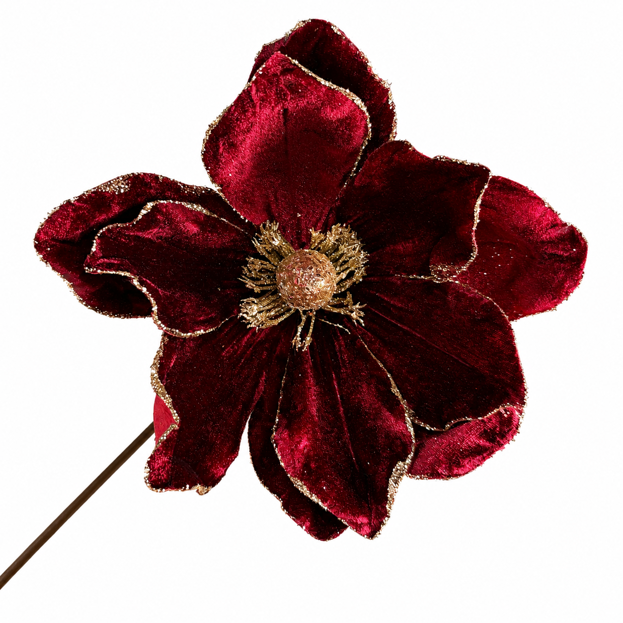 17.5" Burgundy Velvet Magnolia