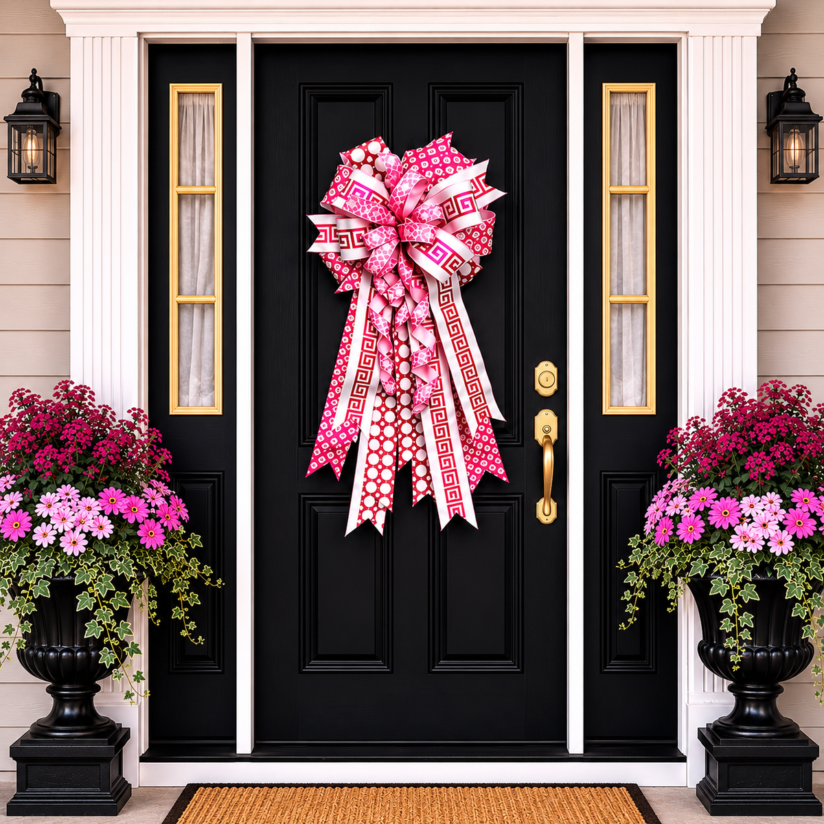 18" X 40" LARGE PINK BOW