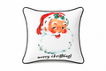 Vintage Santa Pillow with Piping