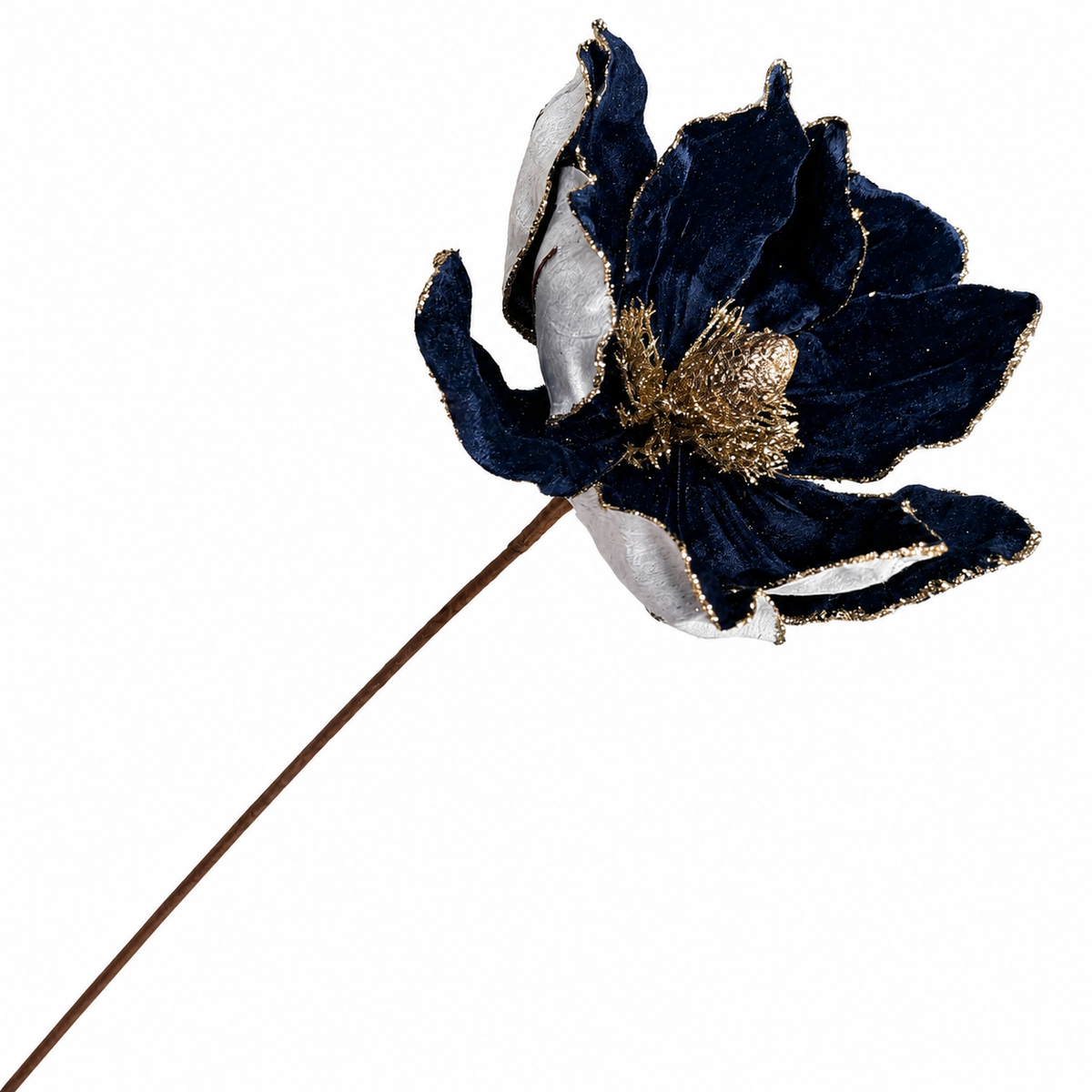 17.5" Midnight Blue Velvet Magnolia
