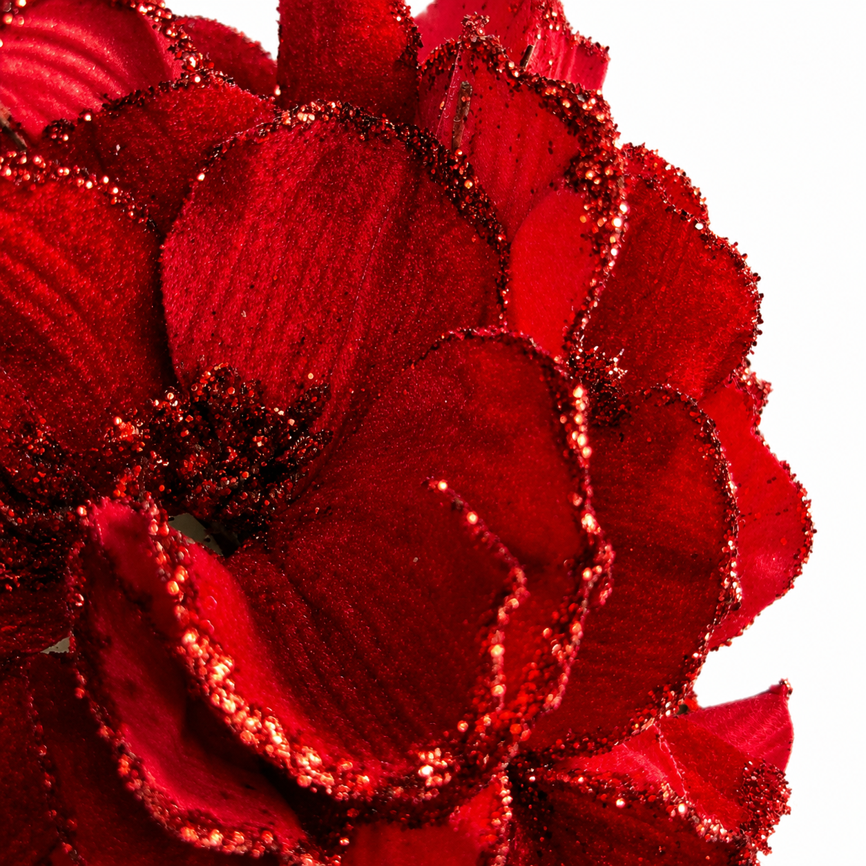 7.5" Diameter Red Hydrangea Stem