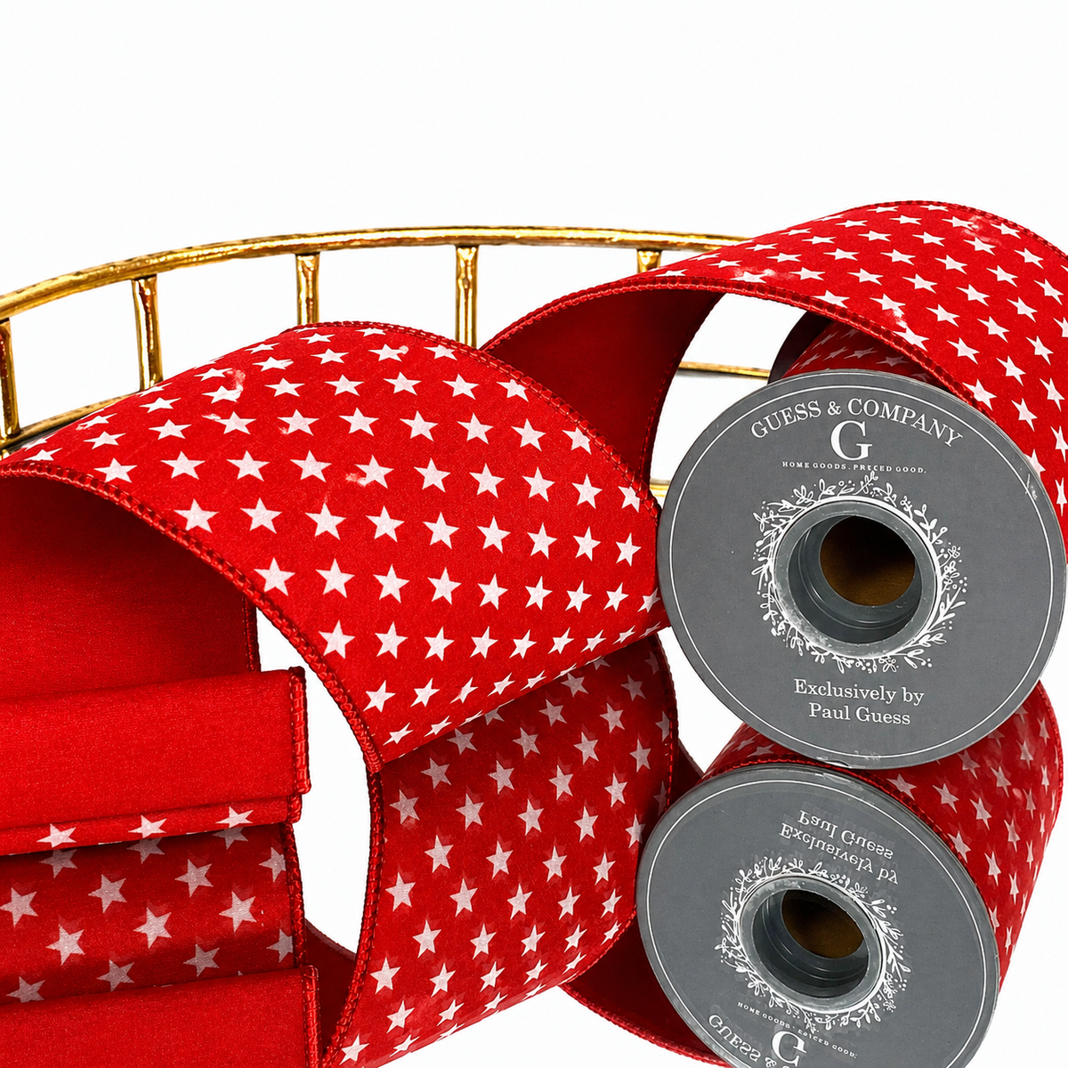 4"X5YD DIGITAL PRINT ON RED WITH RED DUPION BACK