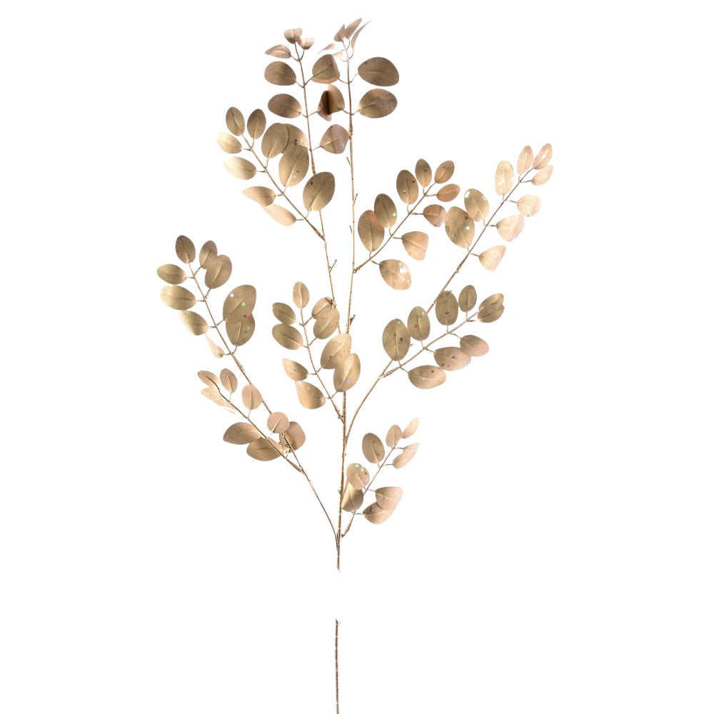 36IN Metallic Leaves Spray, Gold