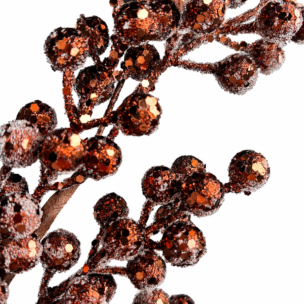 26" Brown Berry Spray