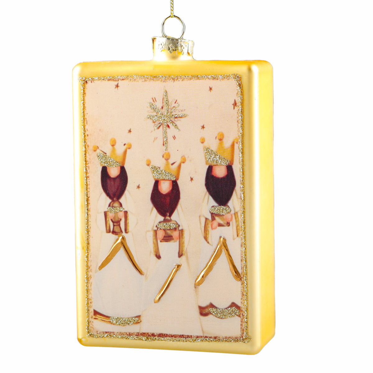 THREE KINGS GLASS ORNAMENT