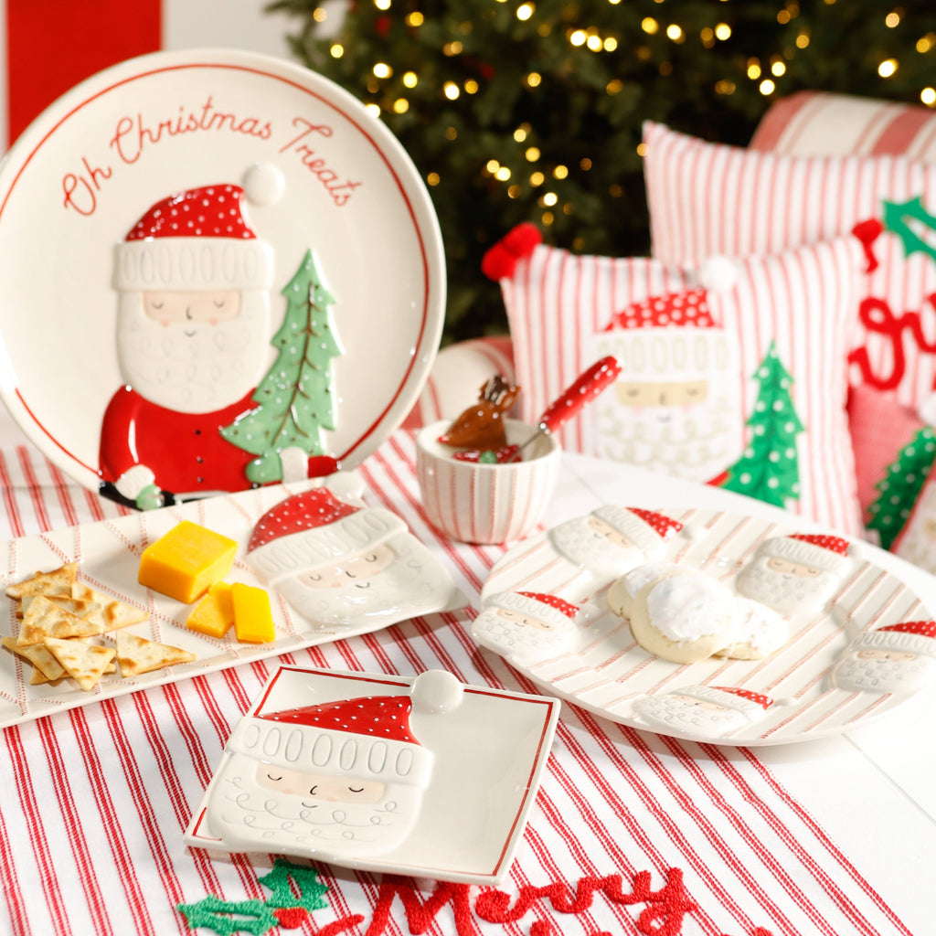 Oh Christmas Treats Santa Round Plate