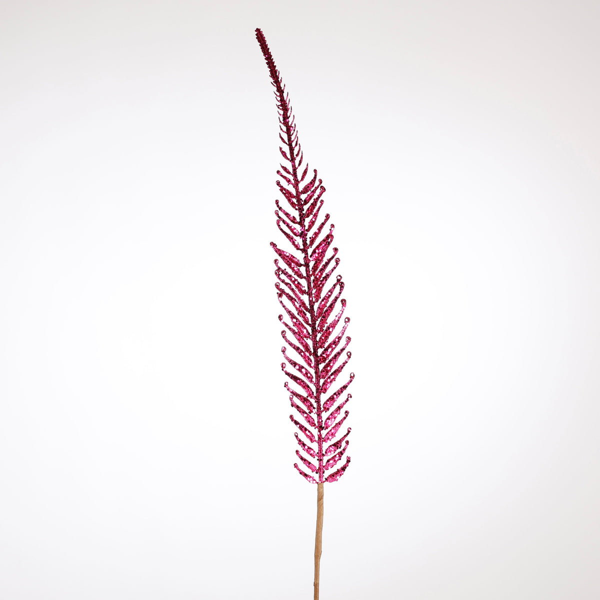 48" HOT PINK FERN FLORAL STEM
