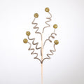 28" GOLD/CHAMPAGNE GLITTERED SPIRAL SPRAY