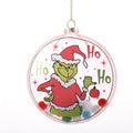 4.5" PINK GRINCH DISC ORN