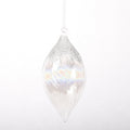4.5" CLEAR GLASS DOUBLE POINT ORN STYLE B