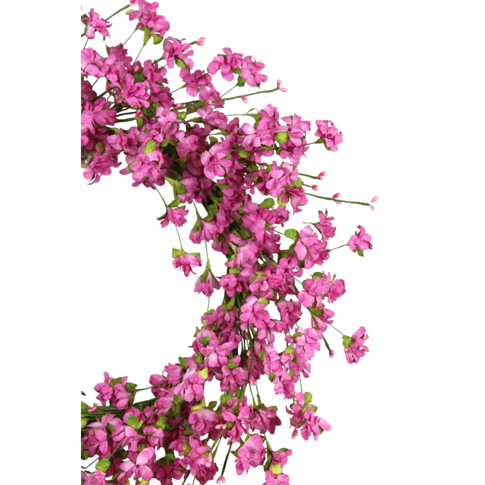 24" SPRING BLOSSOM WREATH-LAVENDER