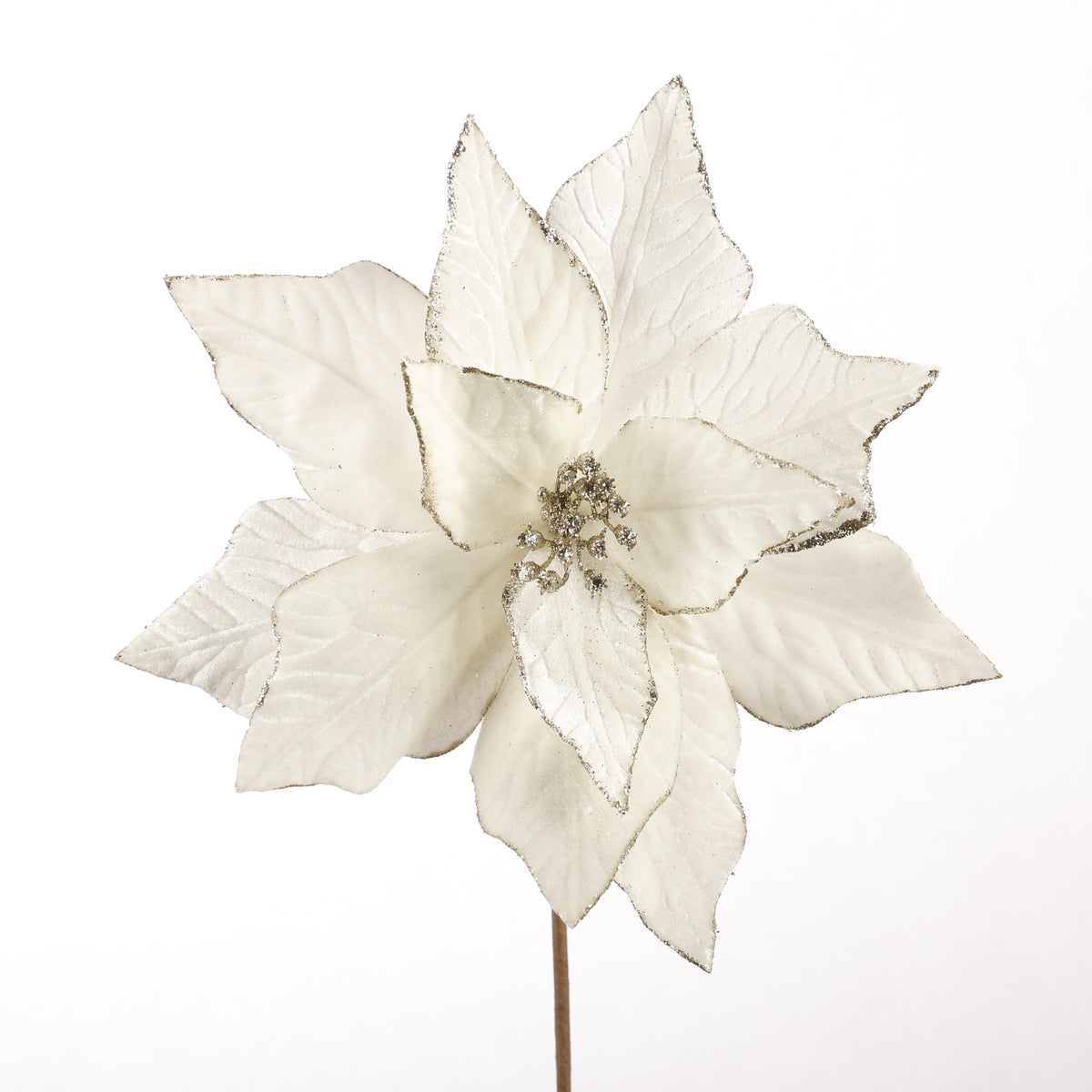 20" Ivory POINSETTA SPRAY