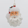 6.5"x 5.5"GLASS SANTA HEAD ORN