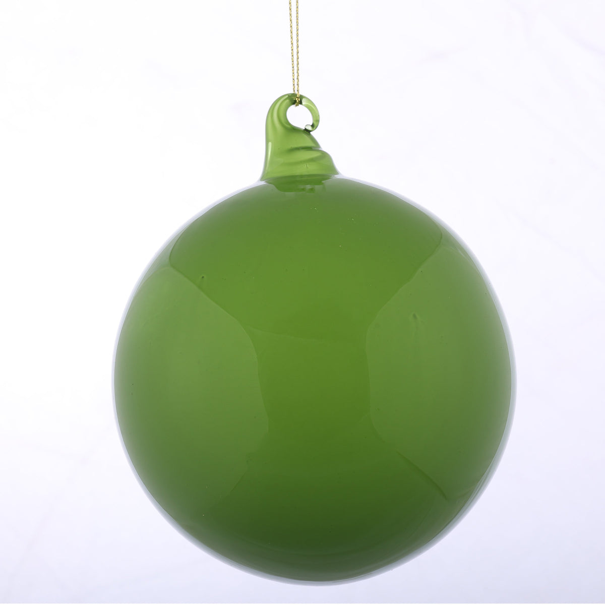 D 5" GLASS BALL ORN,3 ASST