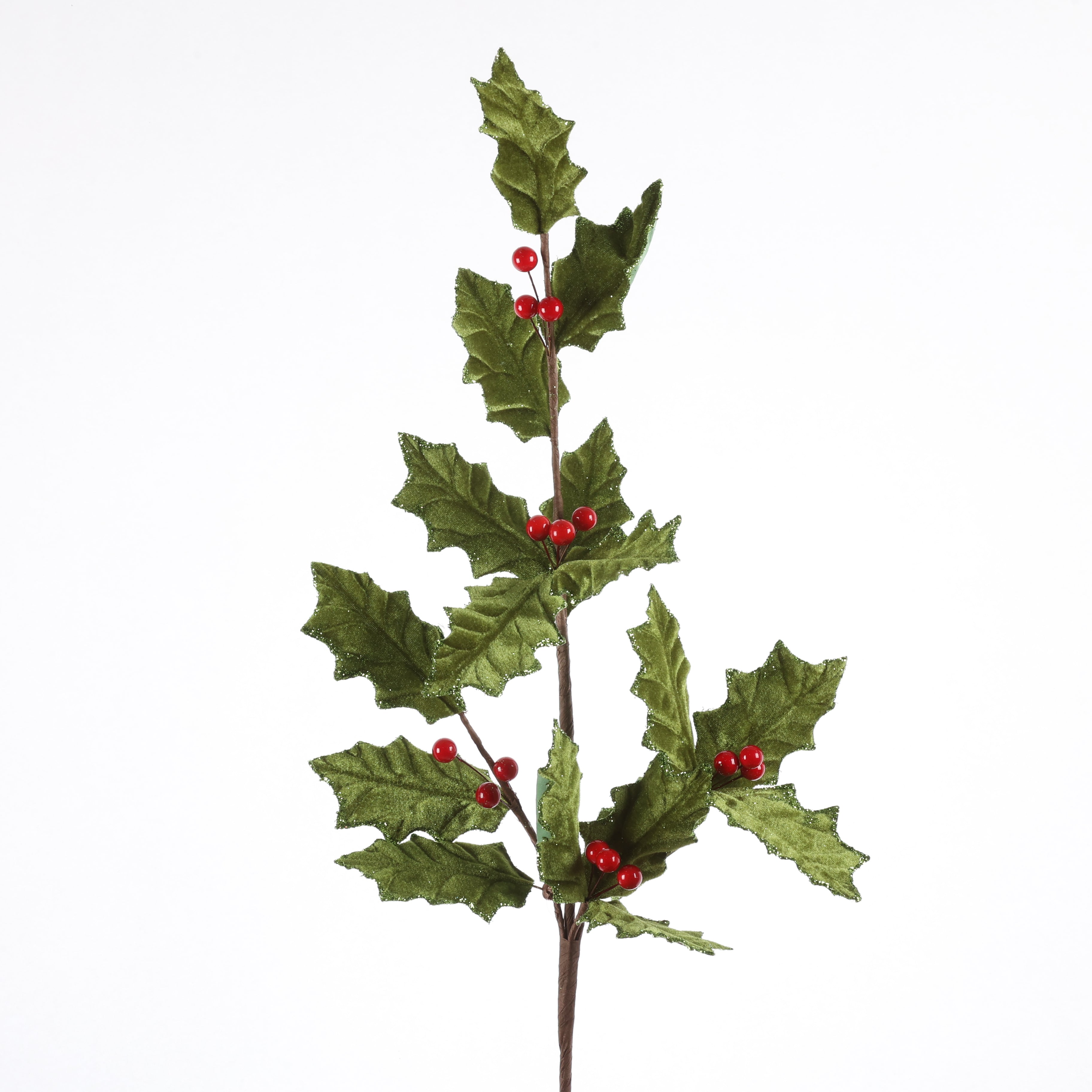 31.5" HOLLY BERRY SPRAY-GRN RED