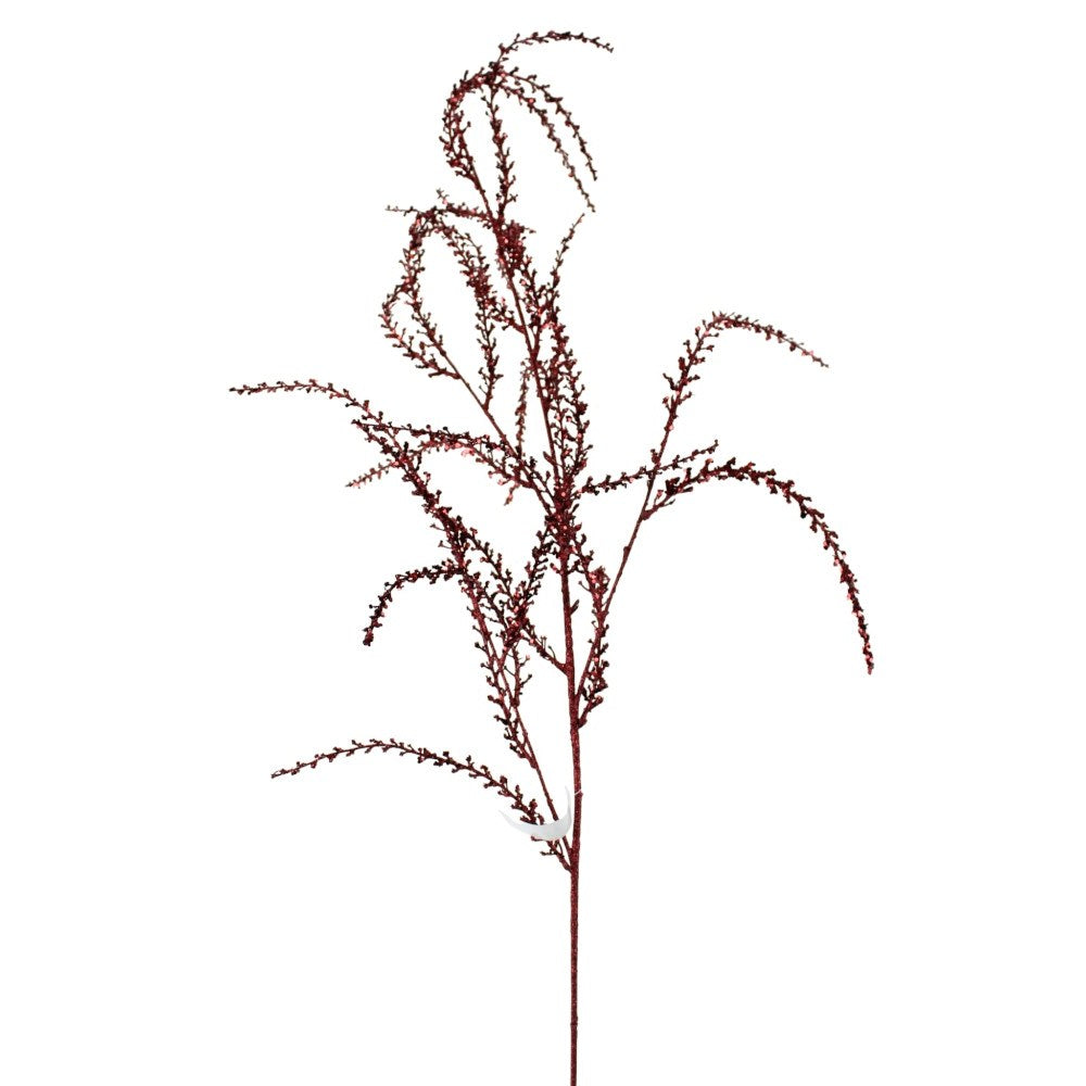 53IN Sequin Glitter Hanging Branch, Burgundy