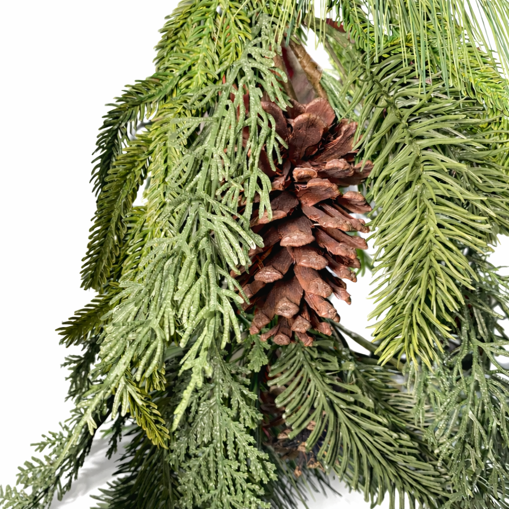 6' Gathered Greens Real Touch Garland