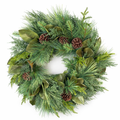 30" Home for Christmas with Magnolia Real Touch Wreath