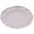Perlette Cream Oval Platter 18 in x 13.5 in