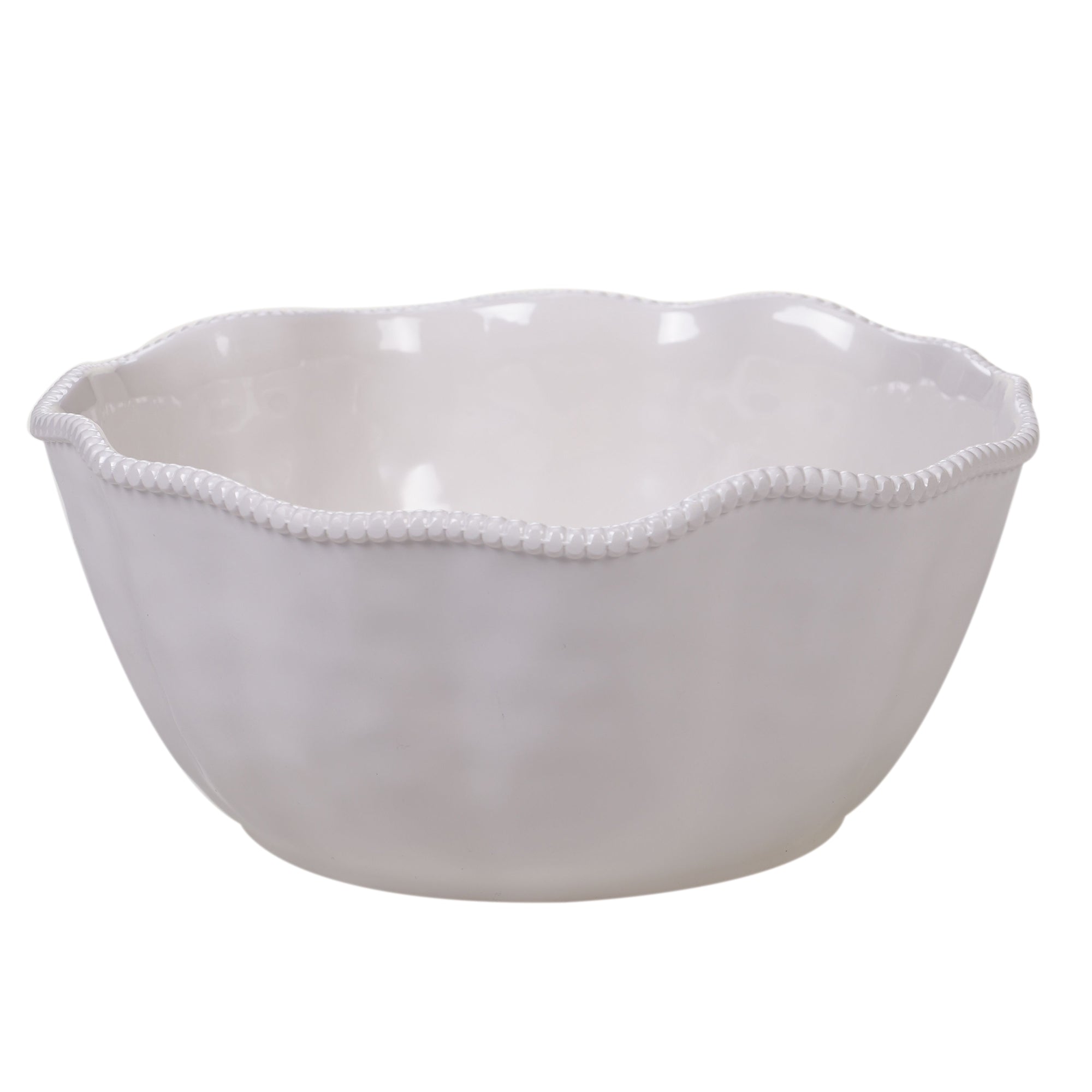 Perlette Cream Deep Bowl 11 in x 5 in