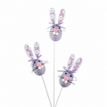 29" Easter Rabbit Stem Purple