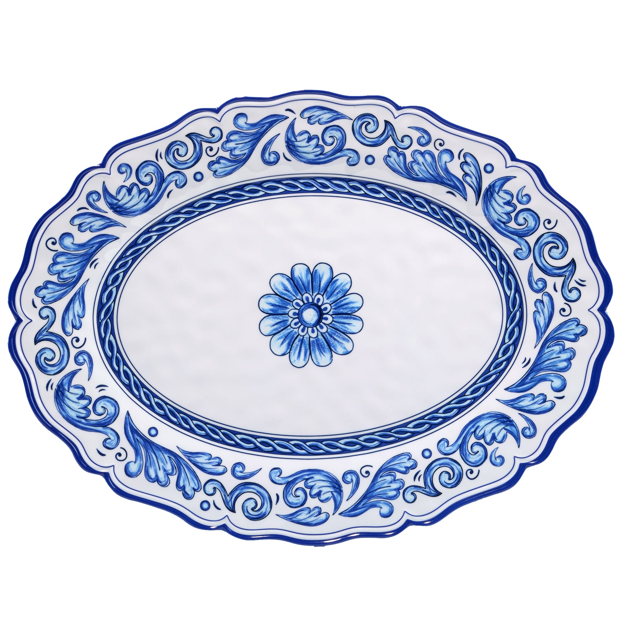 Veranda Melamine Oval Platter 18in x 13.5in