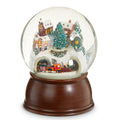 6.5" House and Train Musical Water Globe