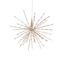 23" Champagne Starburst with 150 Warm White Lights and Remote