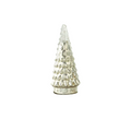 *D3.5''H8.3'' - GLASS CHRISTMAS TREE - SILVER