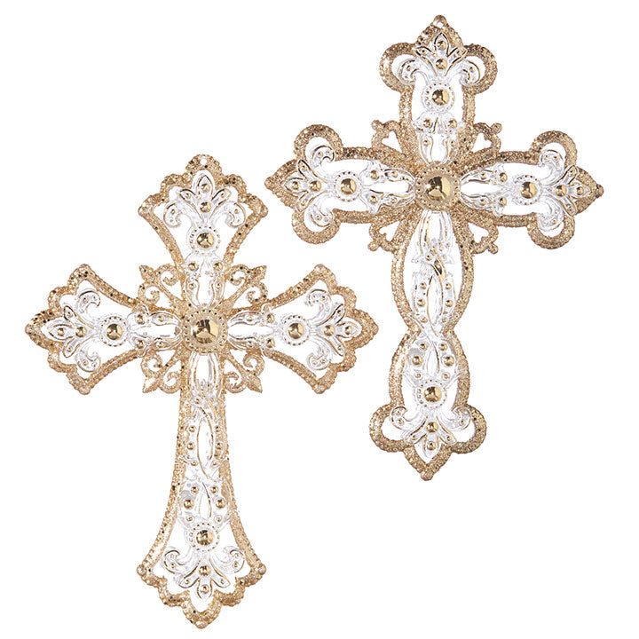 5" Jeweled Cross Ornament (LEFT ONLY)