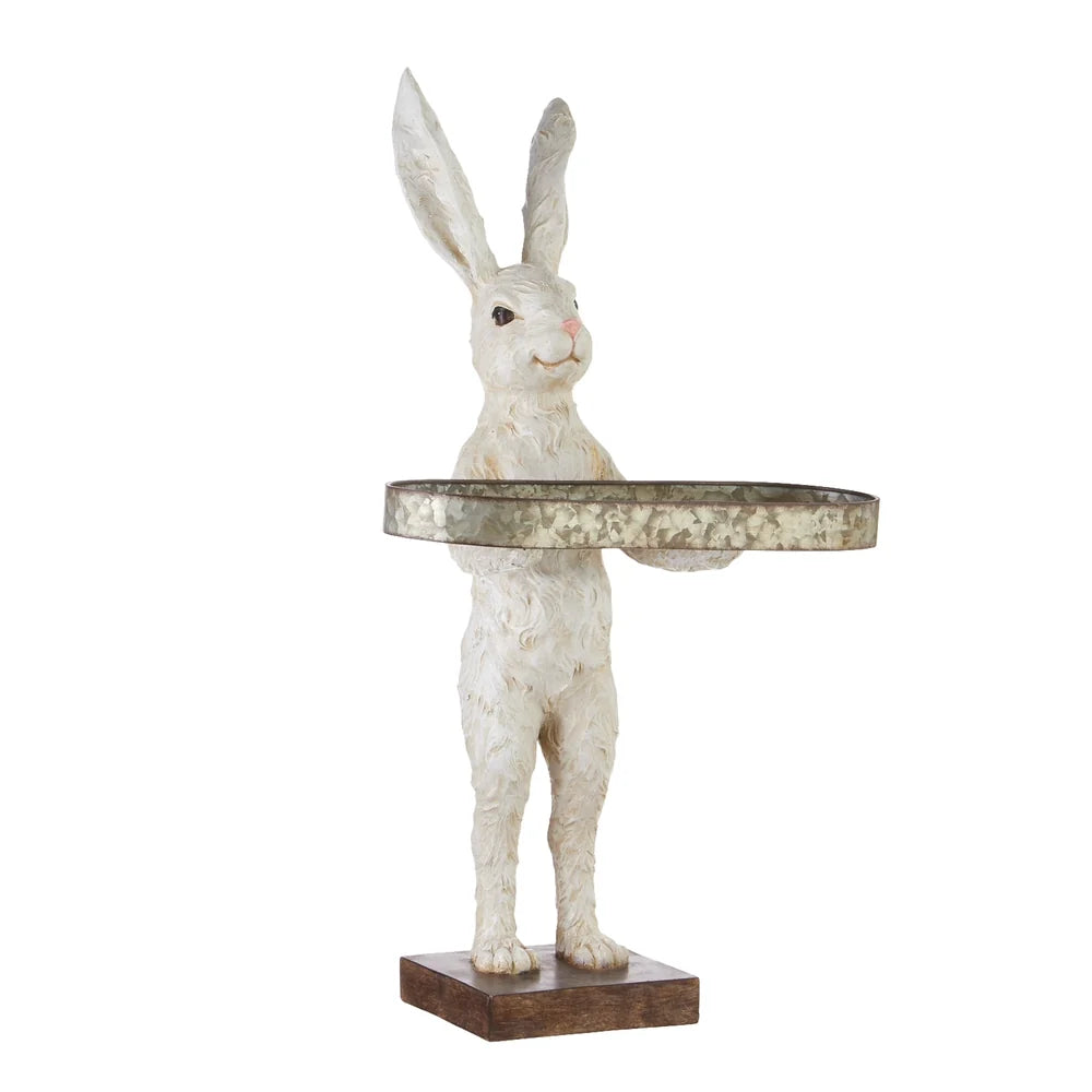 28" Rabbit with Tray