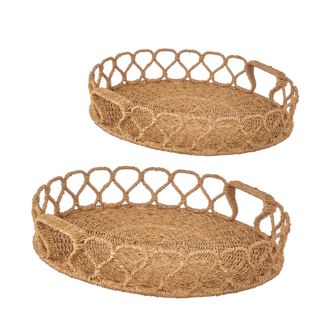 21.75" SET OF 2 LOOPED TRAYS