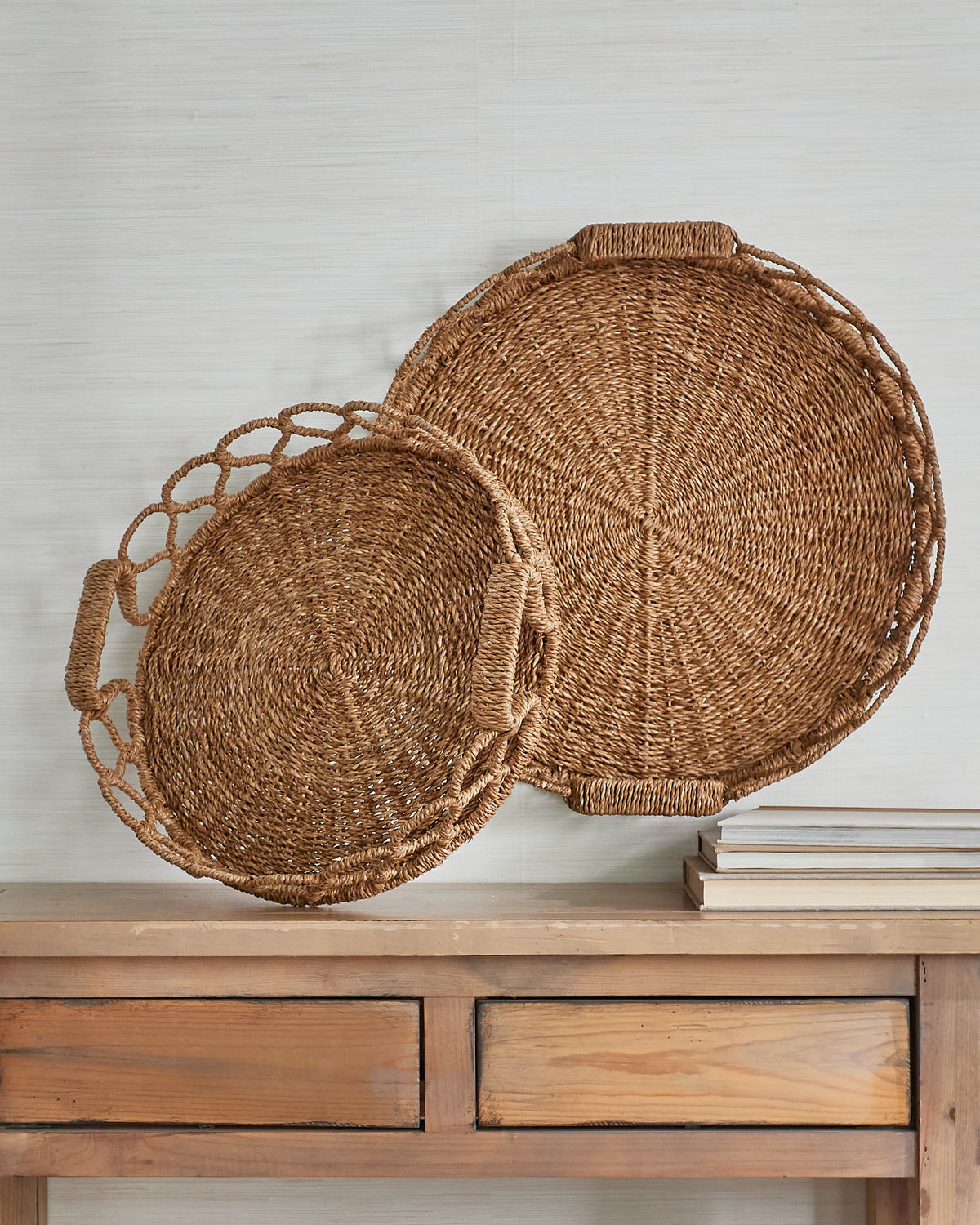 21.75" SET OF 2 LOOPED TRAYS