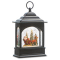 11" Santa and Mrs. Claus Musical Lighted Water Lantern
