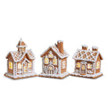 4.25" Lighted Gingerbread House Ornament (WINDOW IN CHIMNEY-1 ONLY)