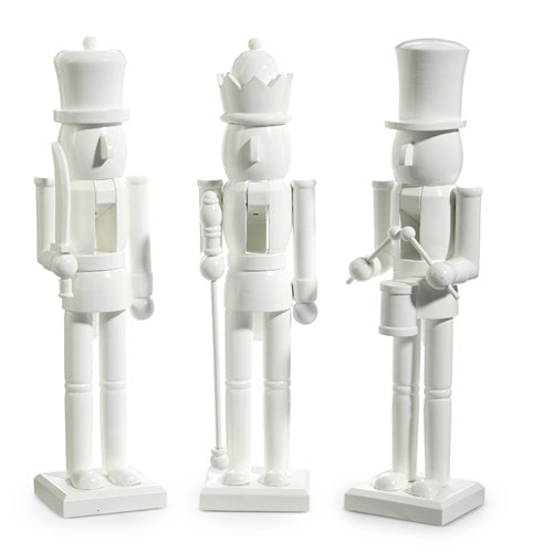 15" White Nutcracker with Sword