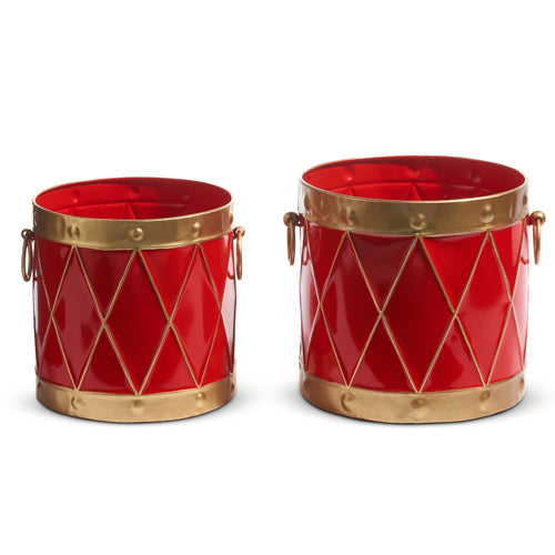 10.5" Drum Container Decor SMALL