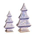 9" Blue Chinoiserie Trees (LARGE ONLY) SHIPS 9/1/2026