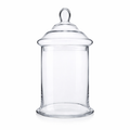 D6.5"H13" -GLASS APOTHECARY JAR WITH LID