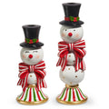 13" Happy Snowman Candlesticks (LARGE ONLY)