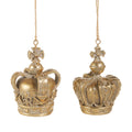 3" Gold Crown Ornament - LEFT ONLY