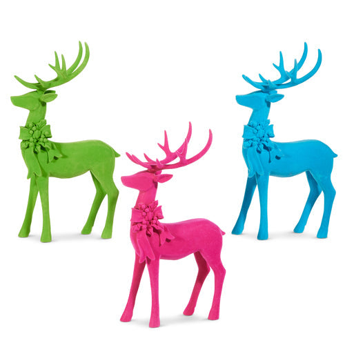 14" Flocked Deer (GREEN ONLY)