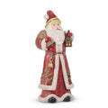 12" Holly and Pine Lantern Santa