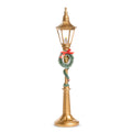 21" Lighted Gold Lamp Post