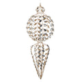 20" Clear Jeweled Vine Finial Ornament