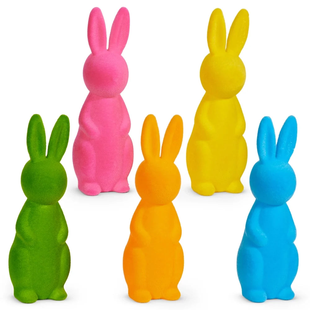 24" Bright Flocked Bunny (GREEN ONLY)