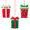 4.5" Gingerbread Package Ornament (RED PACKAGE ONLY)