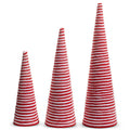 12" Red and White Yarn Trees (SMALL ONLY)